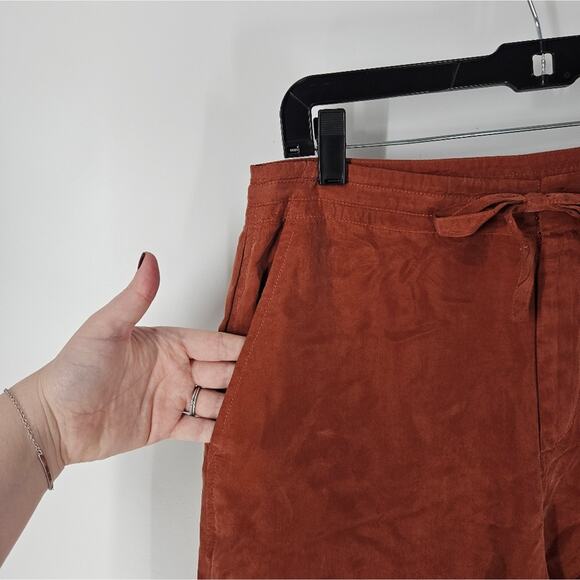 Peruvian Connection Orange High Waist Wide Leg Pants 4 - Picture 3 of 11